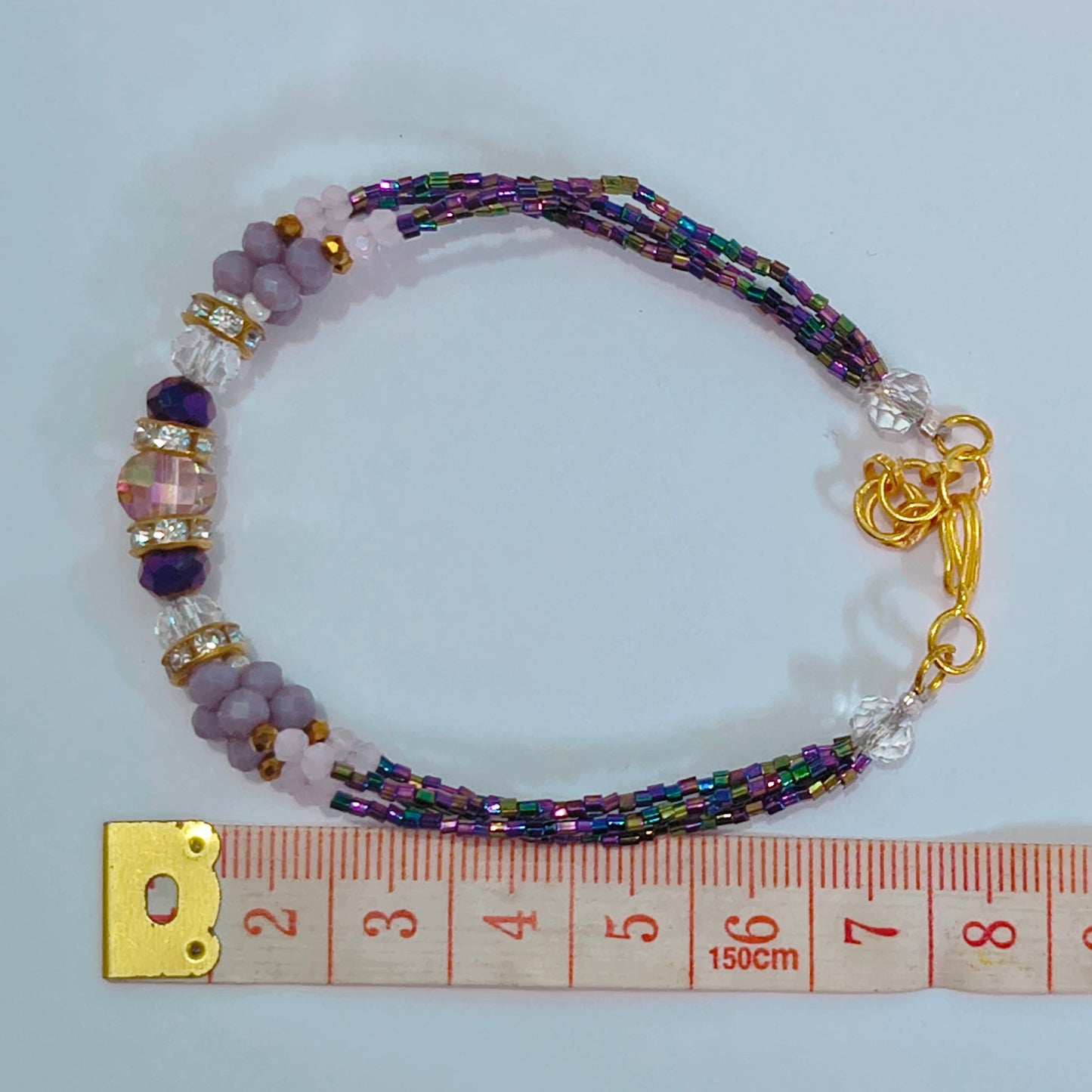 Purple haze crystal handmade Bracelet
