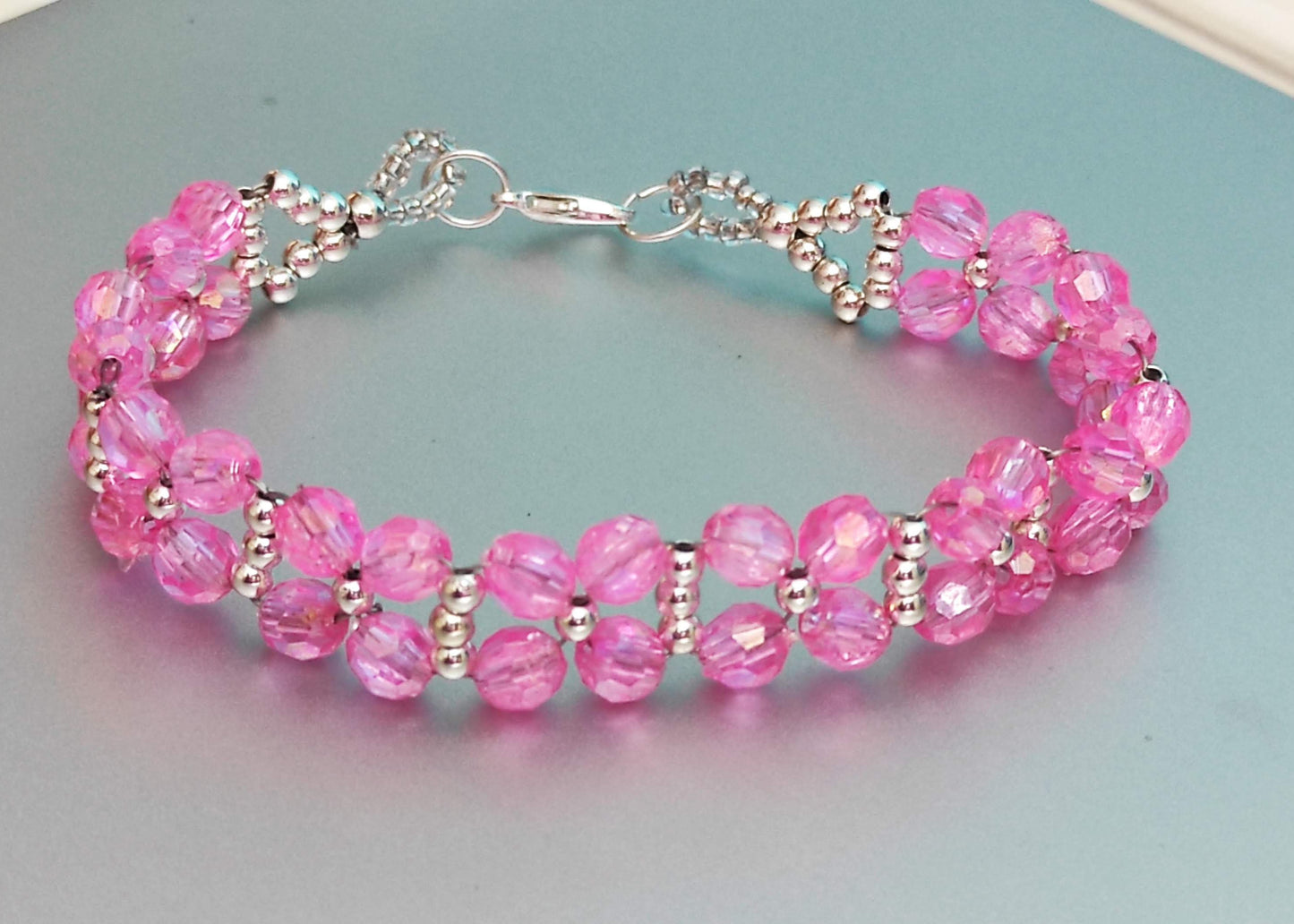 Pink Beads Bracelet