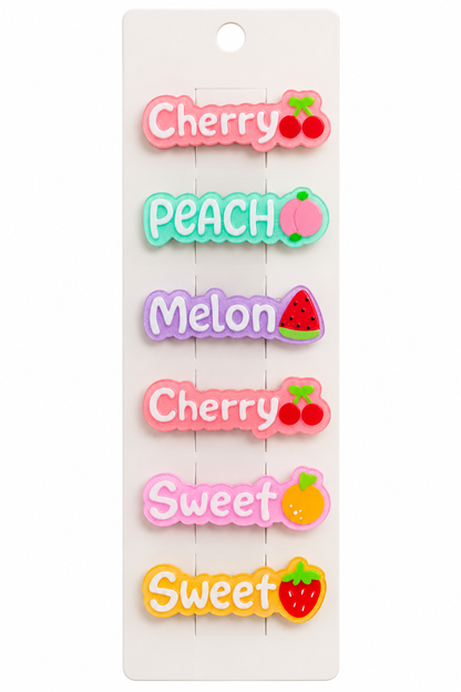 Multicolour Fruit Hair Clips for Girls | Cute Kids’ Hair Accessories