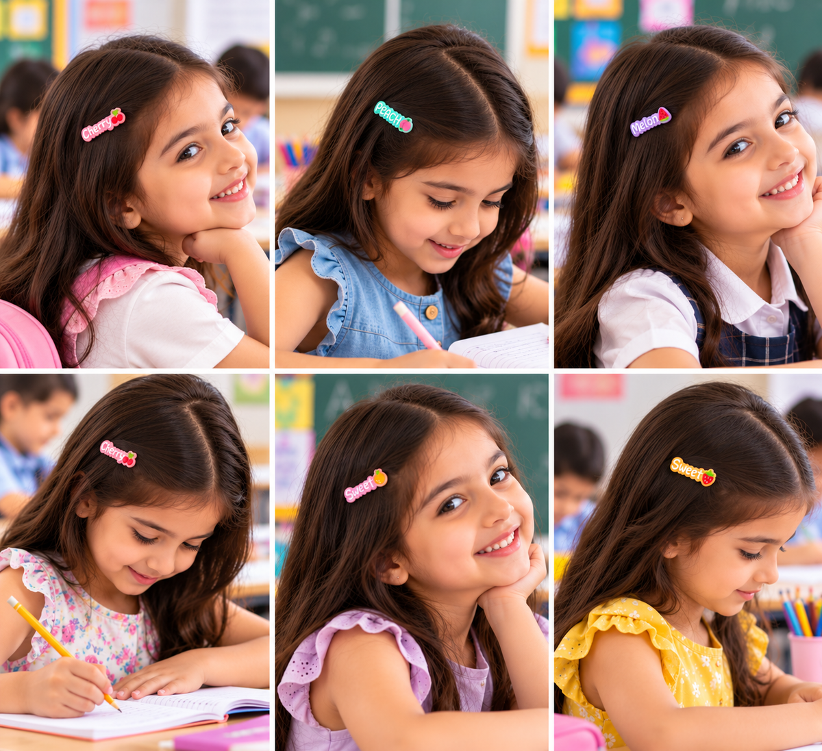 Multicolour Fruit Hair Clips for Girls | Cute Kids’ Hair Accessories